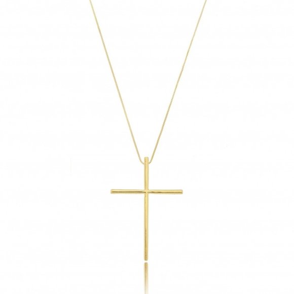 18K Yellow Gold-Plated Cross Pendant Necklace✨ - Picture 5 of 6